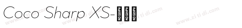 Coco Sharp XS字体转换